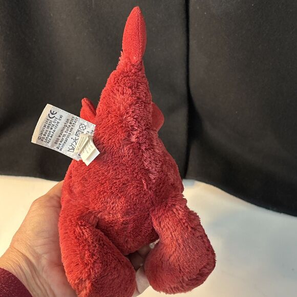 Jellycat BASHFUL DRAGON RED Plush Soft Stuffed Toy Animal London Retired 11in. - Picture 9 of 16